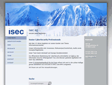 Tablet Screenshot of isec.ch