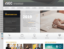 Tablet Screenshot of isec.edu.ar
